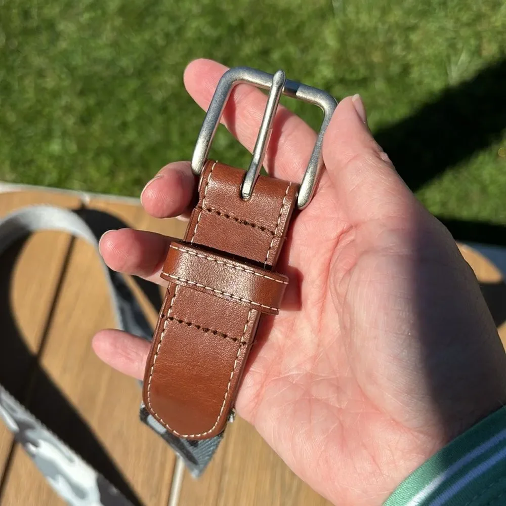 Peter Millar Camo British Open limited edition Men's Brown and Gray Belt size 42